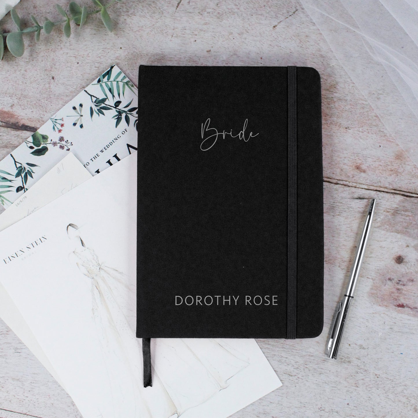 Personalised Bride to Be A5 Lined Wedding Planner