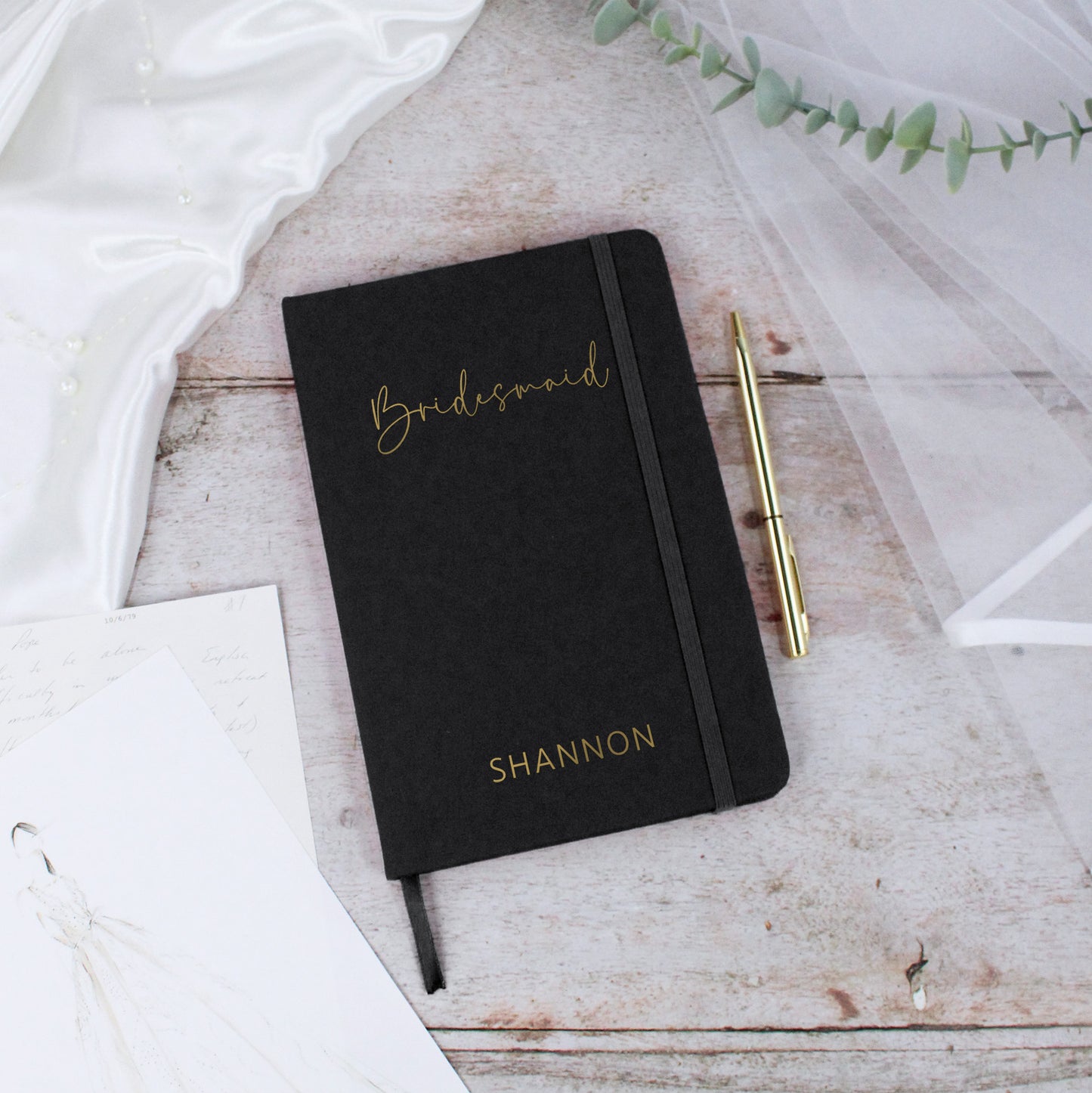 Personalised Bride to Be A5 Lined Wedding Planner