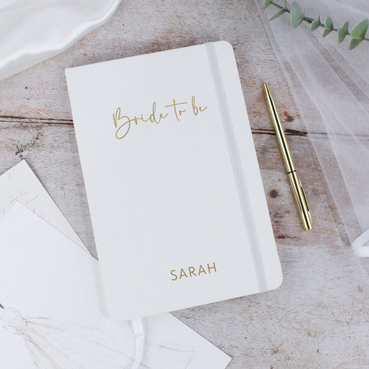 Personalised Bride to Be A5 Lined Wedding Planner