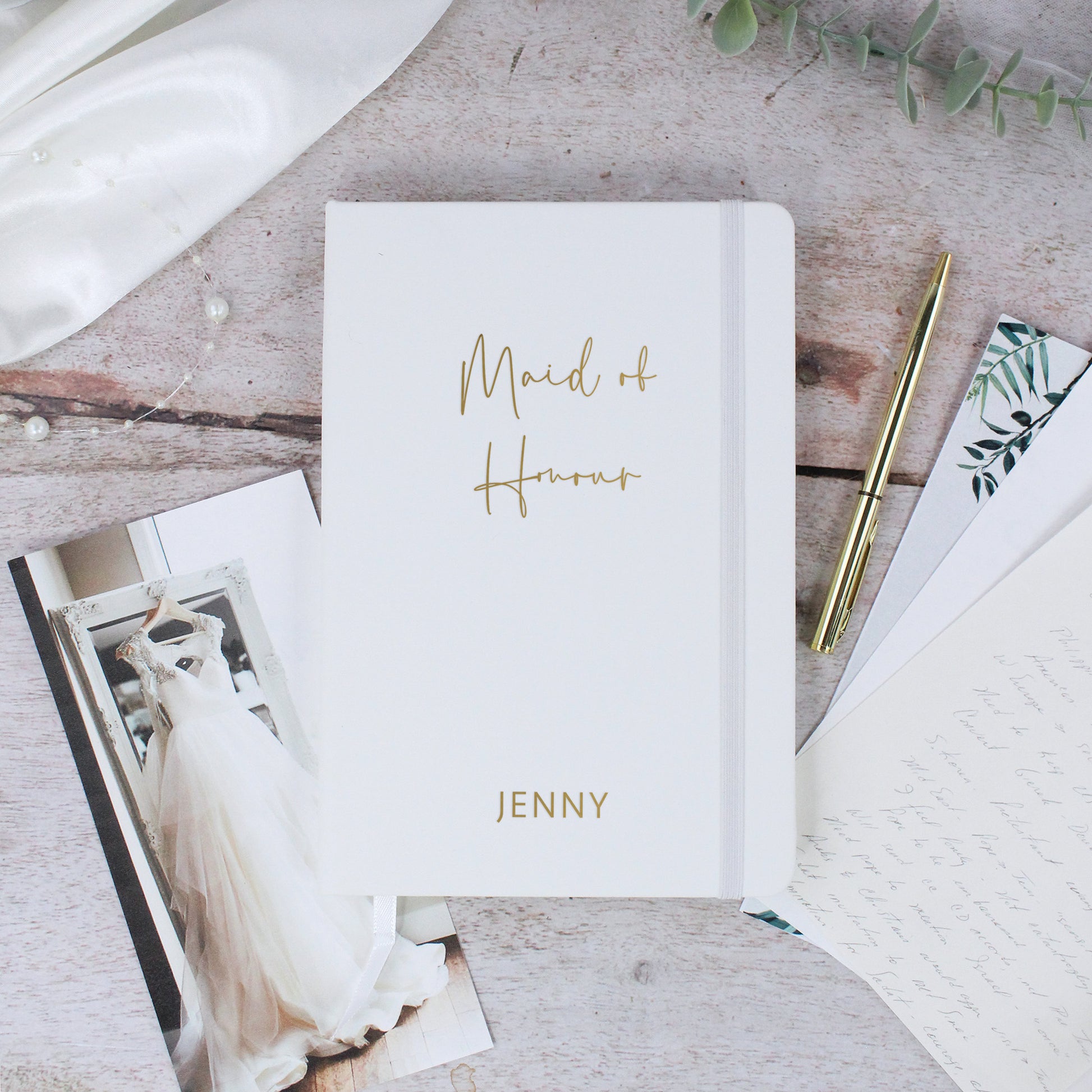 Personalised Bride to Be A5 Lined Wedding Planner