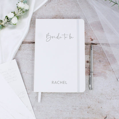 Personalised Bride to Be A5 Lined Wedding Planner