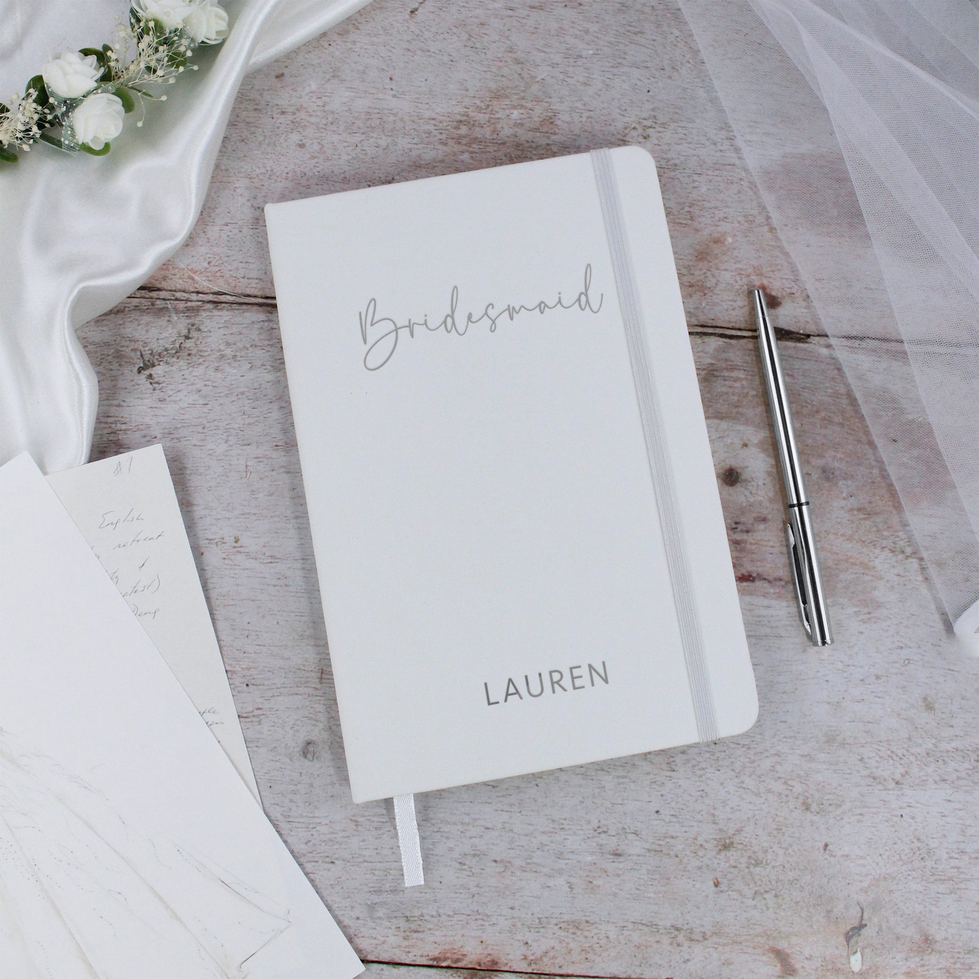 Personalised Bride to Be A5 Lined Wedding Planner