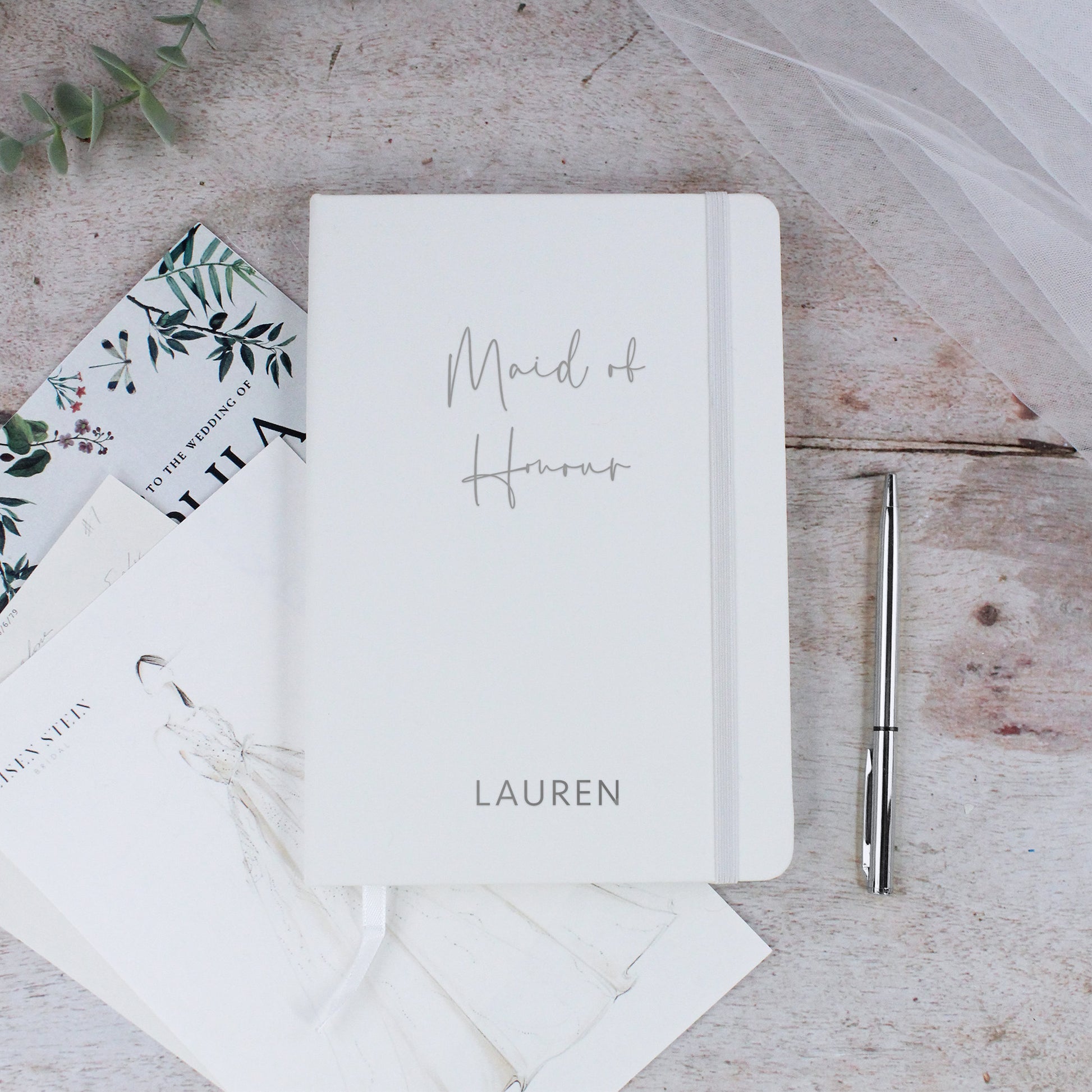 Personalised Bride to Be A5 Lined Wedding Planner