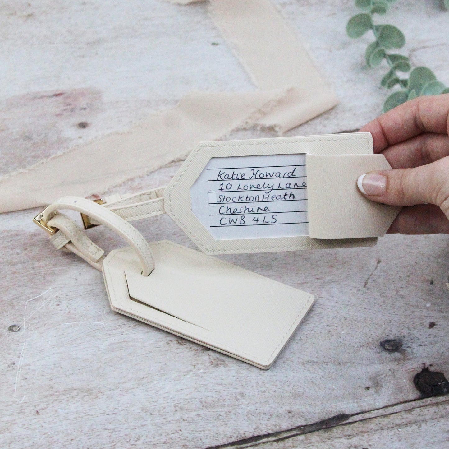 Personalised PU Leather Mr & Mrs Passport Luggage Tag Set