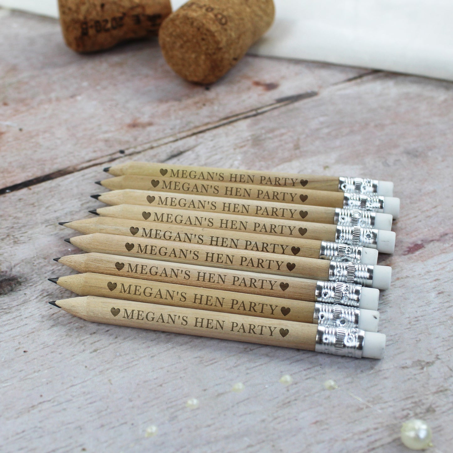 Personalised Miniture Hen Party Pencils