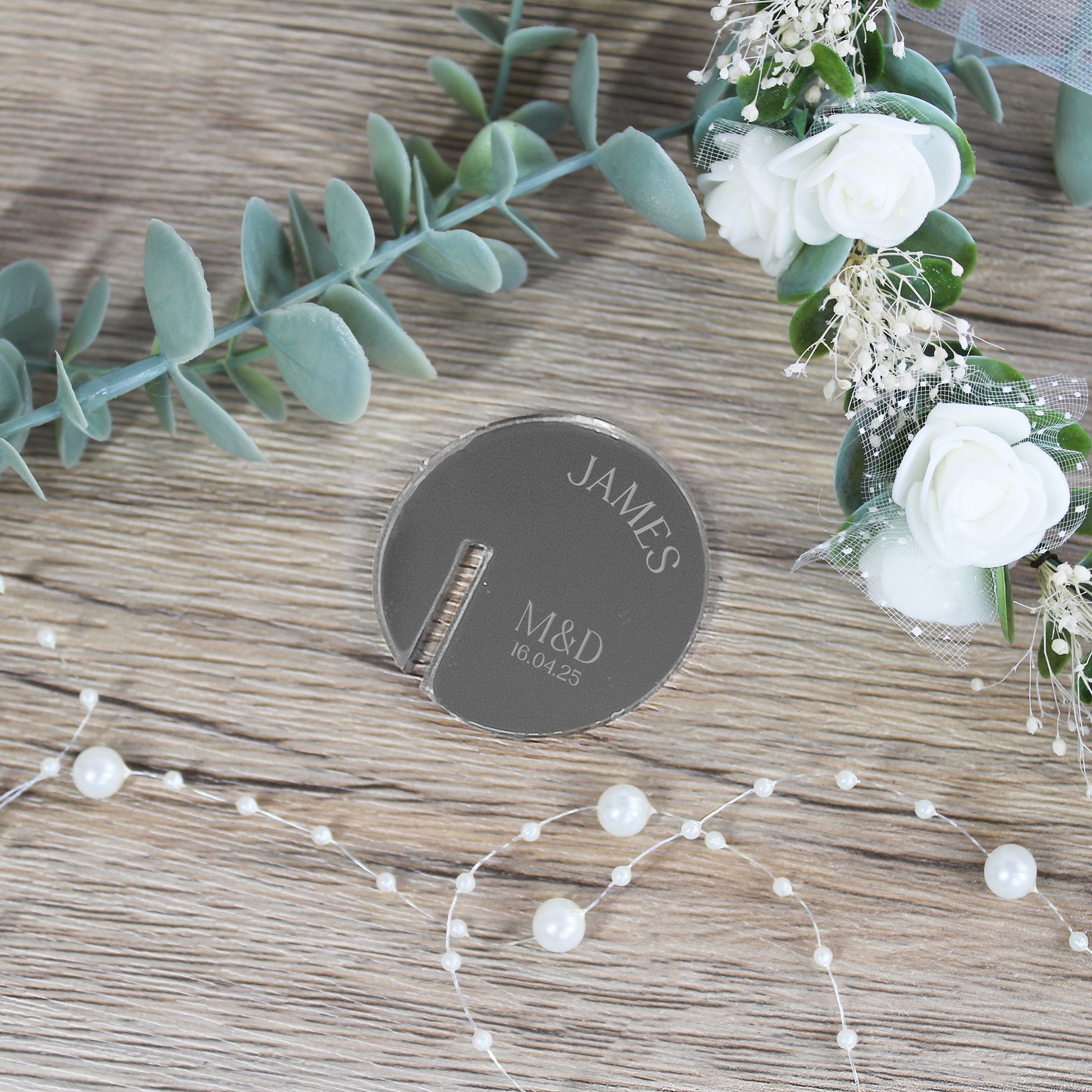 Personalised Acrylic Wedding Drink Toppers